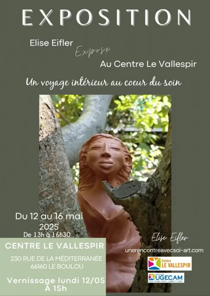 Affiche exposition "Voyage int&eacute;rieur au c&oelig;ur du soin"