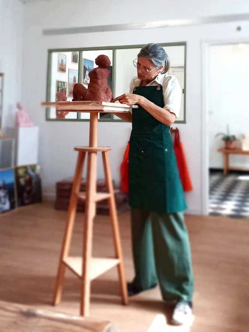 Elise Eifler dans son Atelier